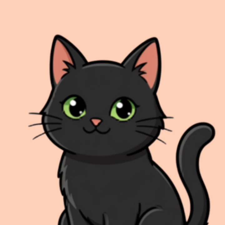 Jewel the black cat
