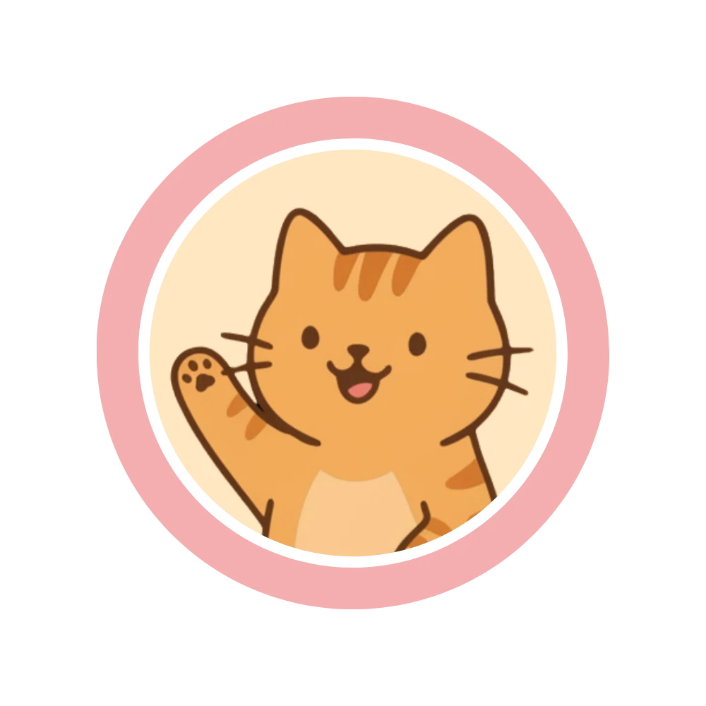 Churro the orange tabby waving hello